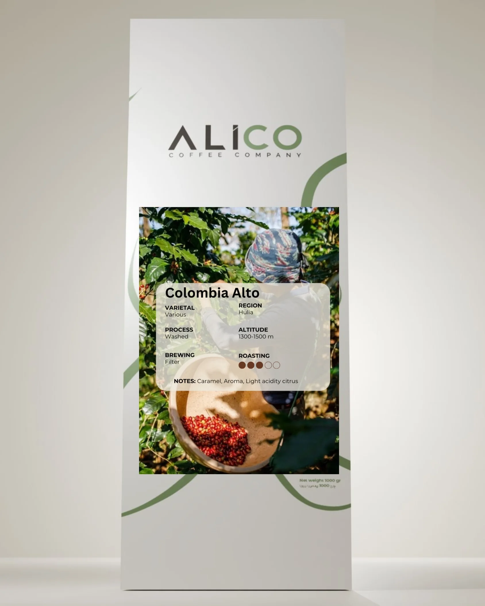 Colombia Alto coffee pack