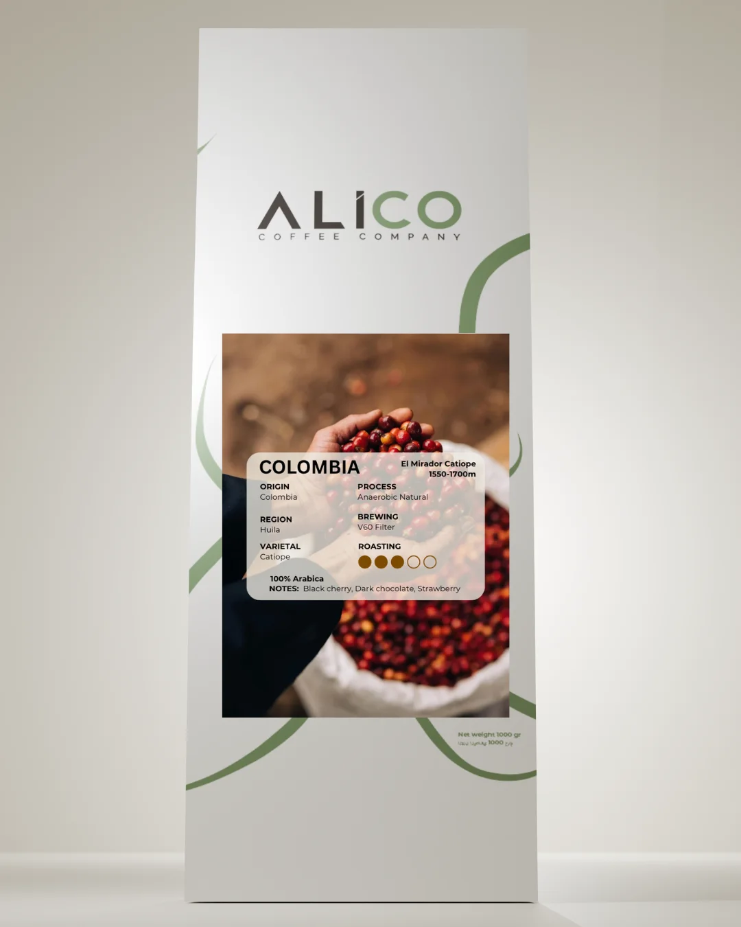 Colombia El Mirador Catiope Strawberry Infused coffee pack