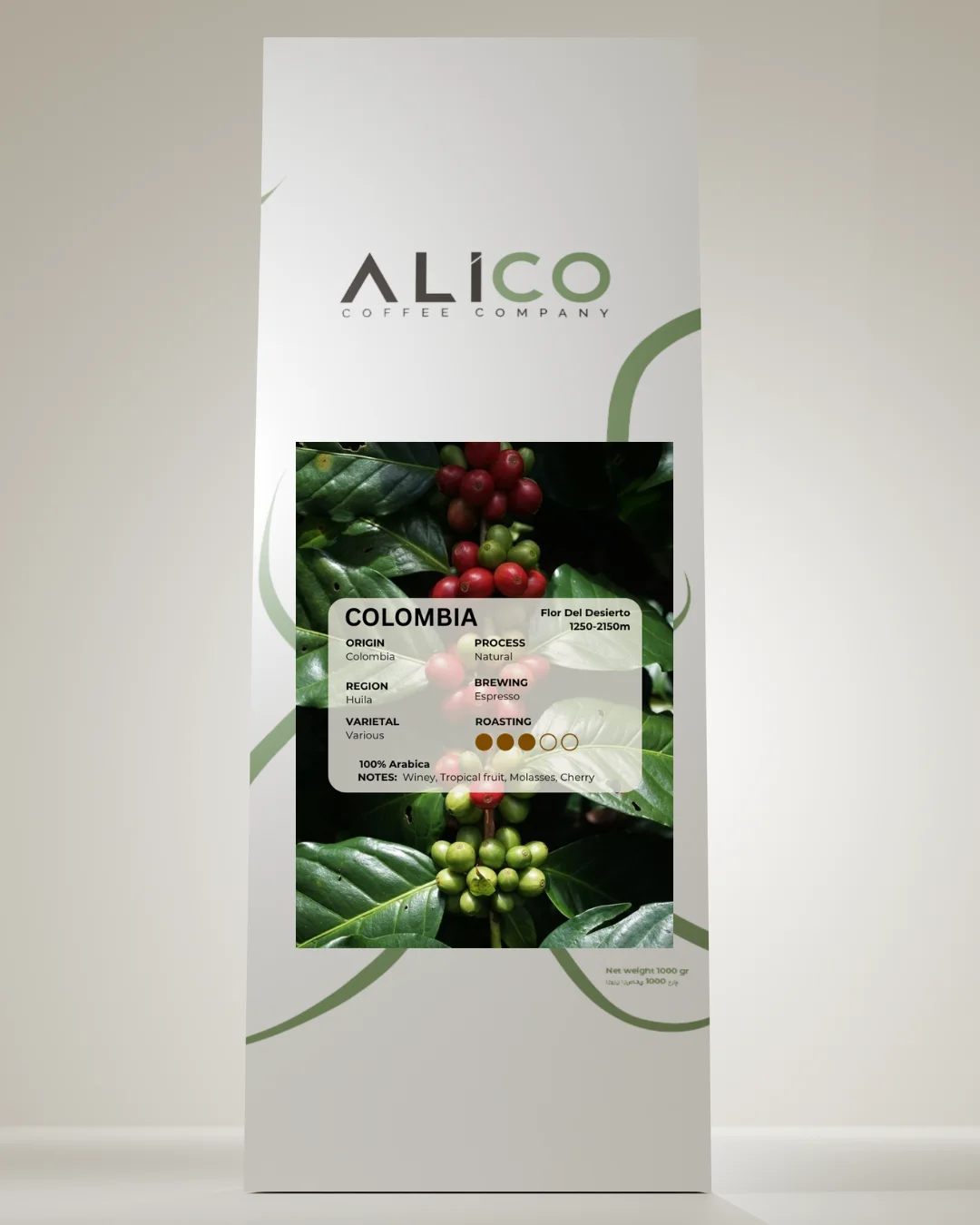 Colombia Flor Del Desierto coffee pack