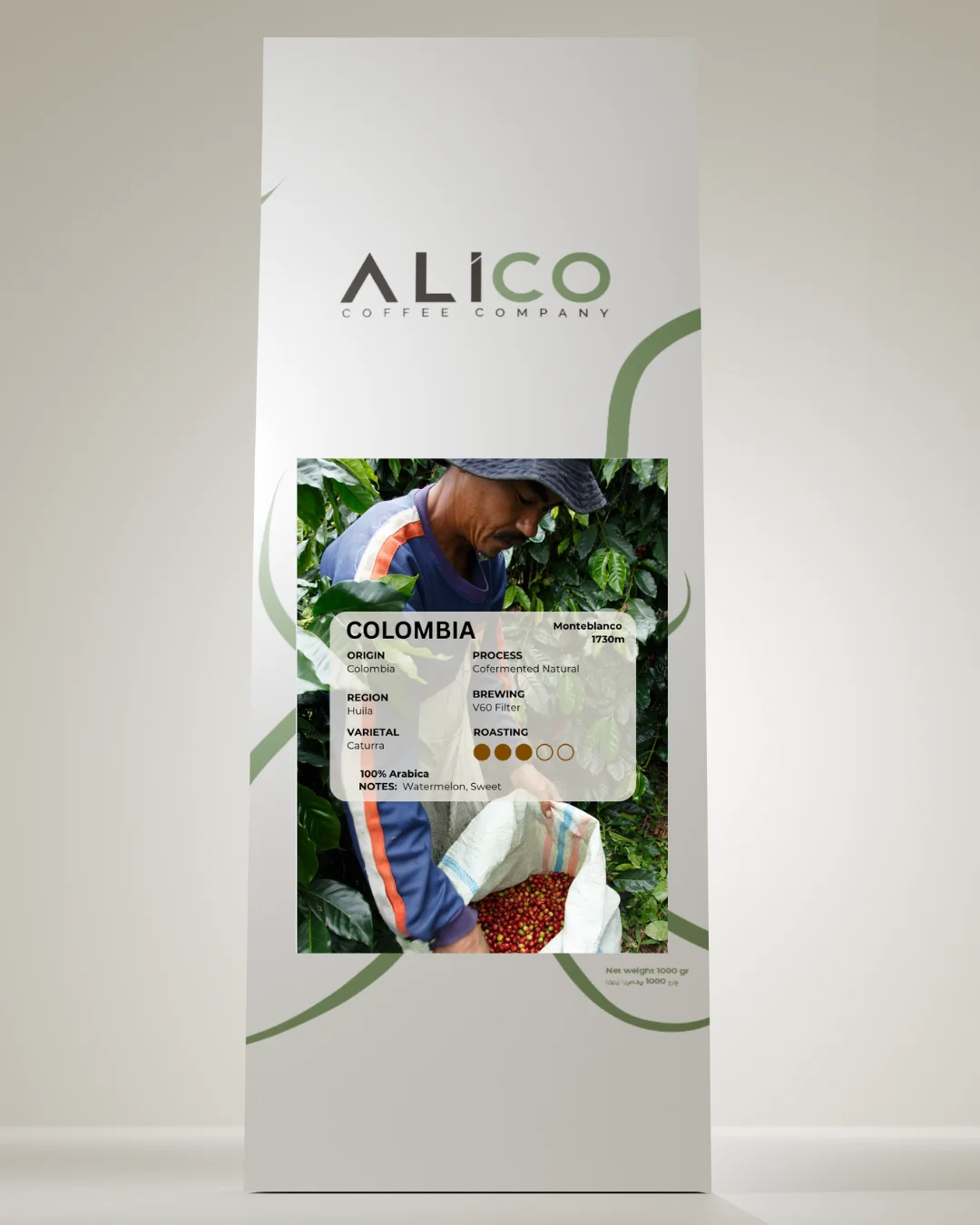 Colombia Monteblanco Watermelon Infused coffee pack
