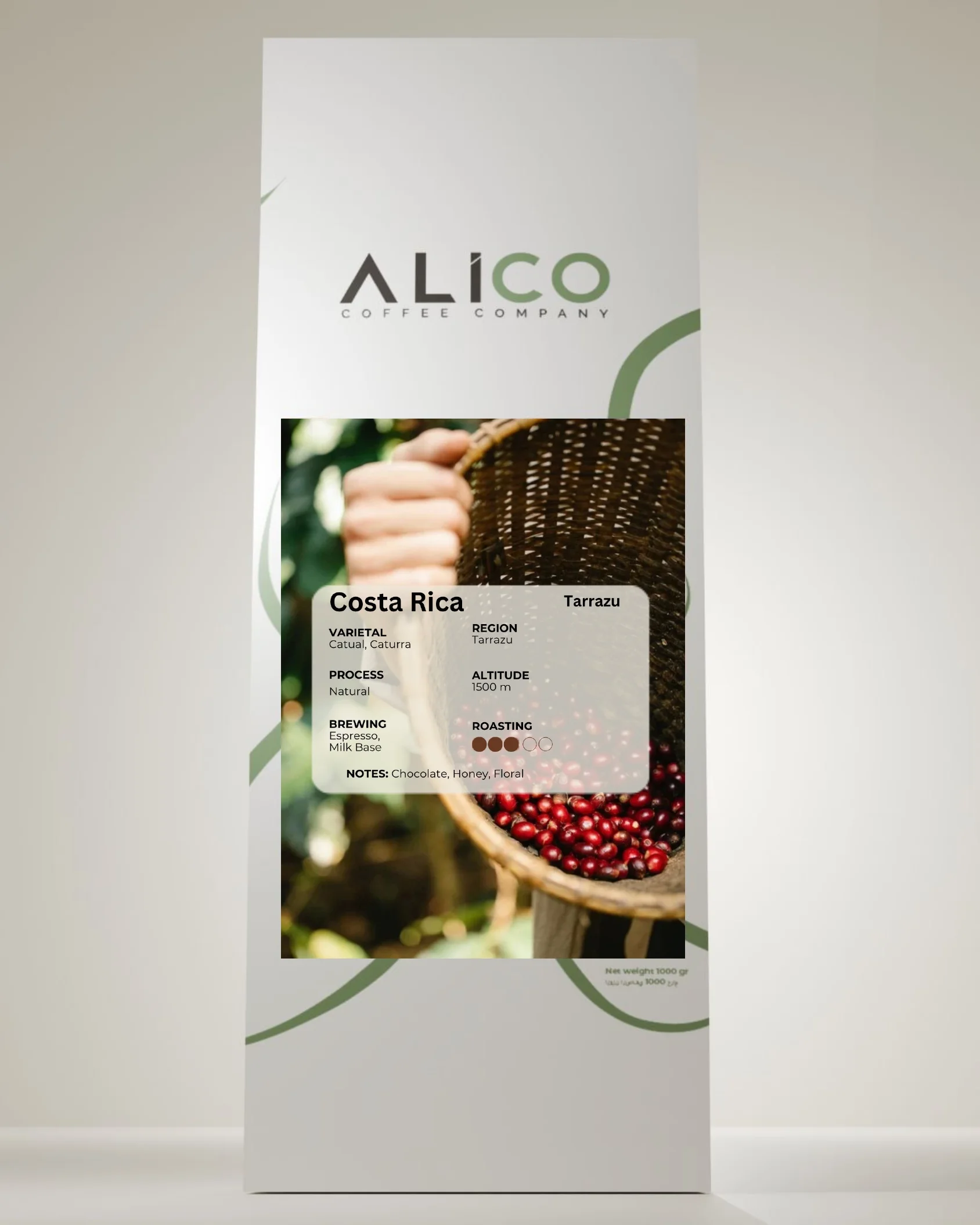 Costa Rica Tarrazu coffee pack