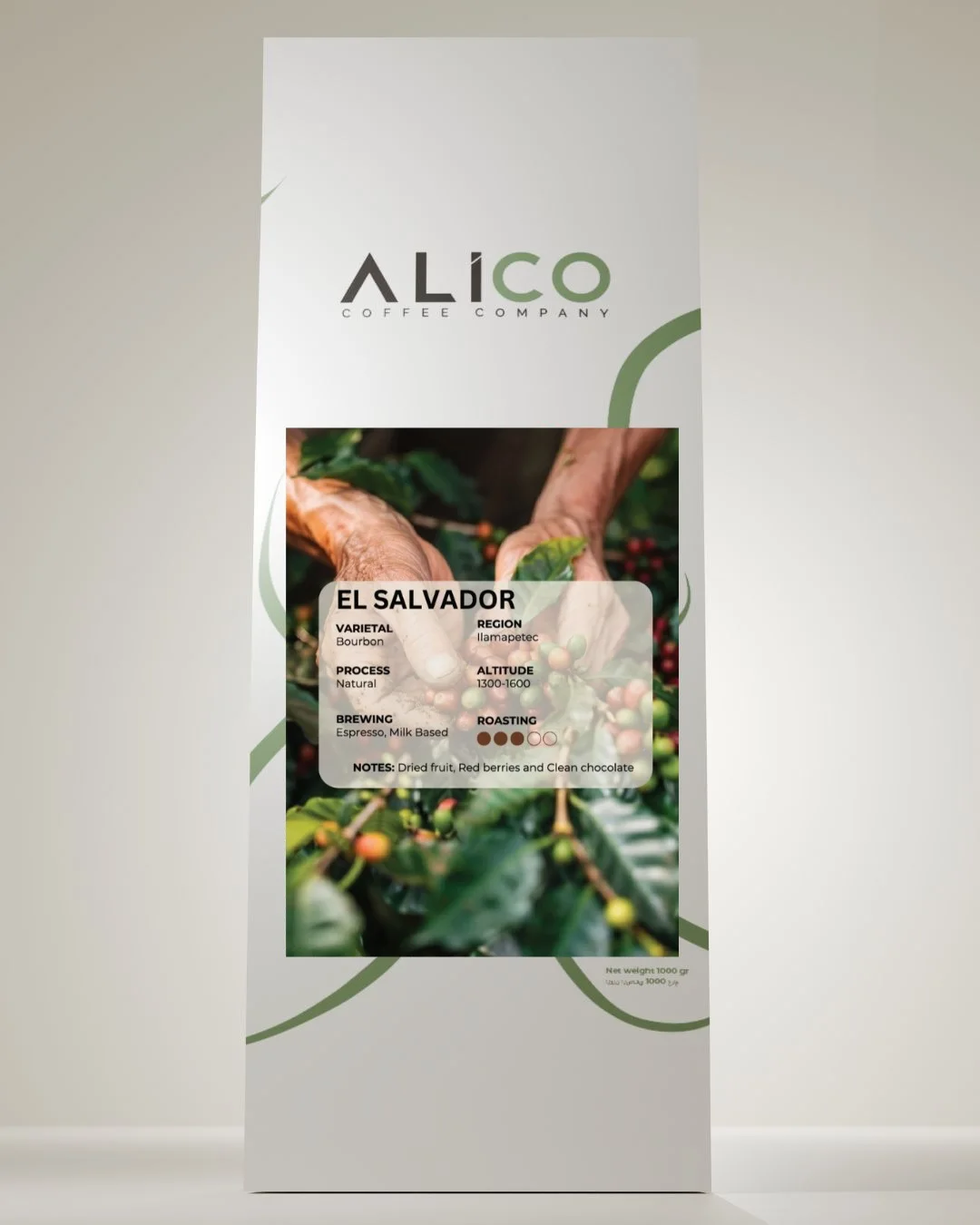 El Salvador Ilamapetec coffee pack
