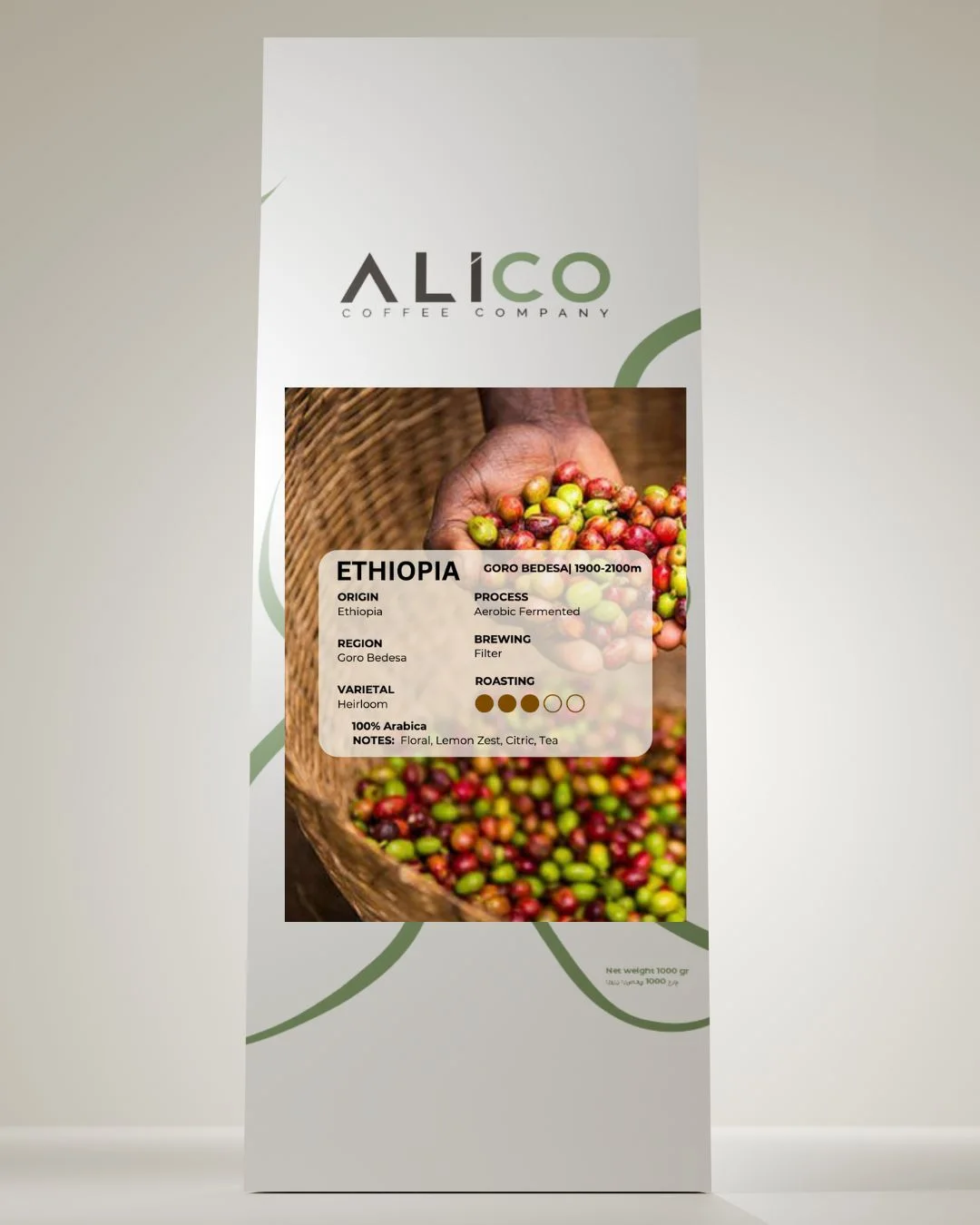 Ethiopia Goro Bedesa Fermented coffee pack