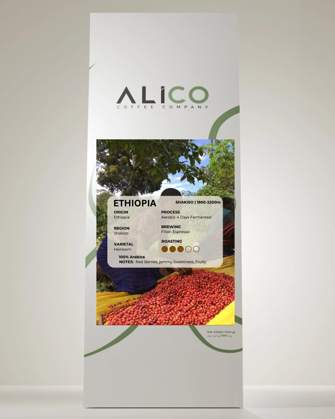 Ethiopia Shakiso Fermented coffee pack